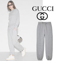 25新作 GUCCI レディース コットン フリース ジョギングパンツ org.jpg