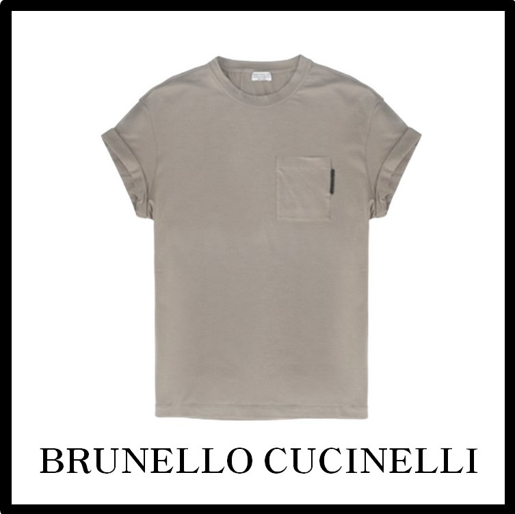 ★関税込★BRUNELLO CUCINELLI★turn-up sleeve pocket T-shirt