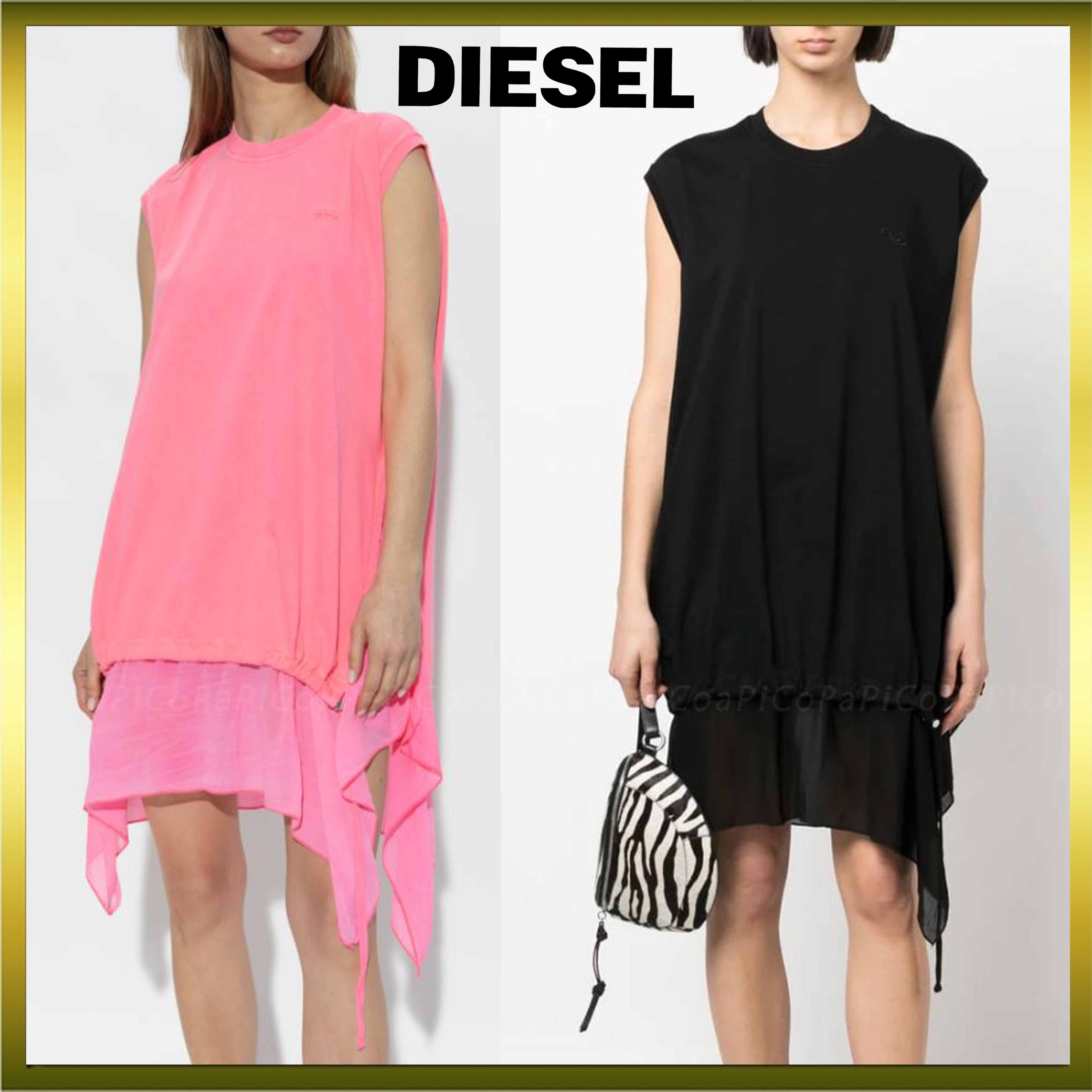 【特価！関税送料込】DIESEL D-ROLLETTY ノースリーブ ドレス