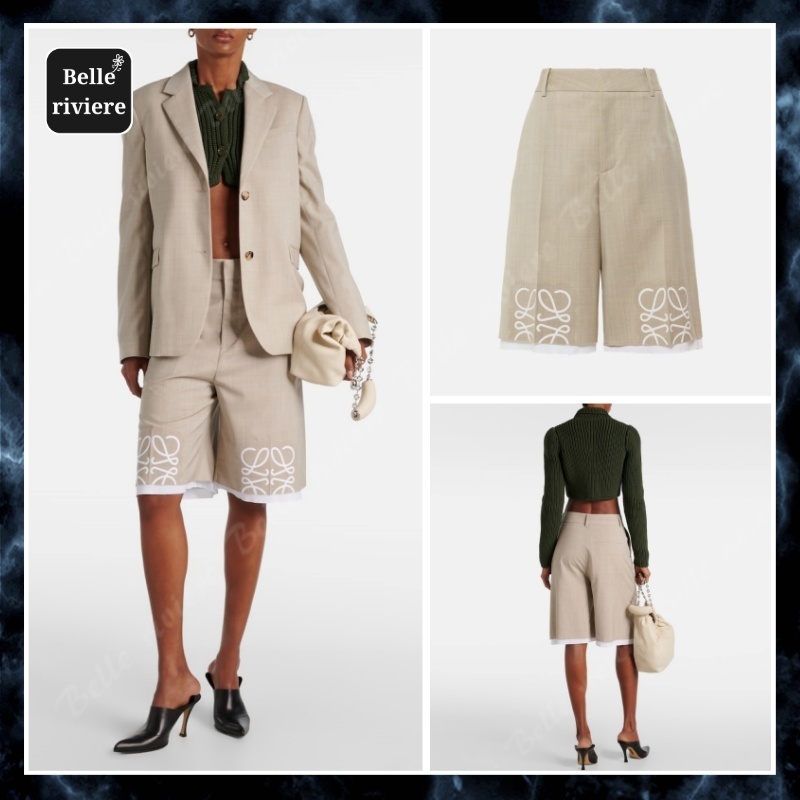 24SS new/LOEWE アナグラムバミューダショーツ Shorts Beige