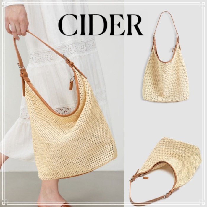 【Cider】ストロー バックル サマー トートバッグ
