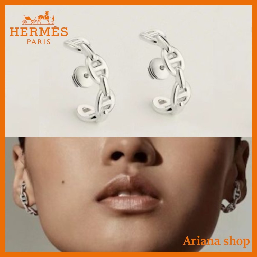 【上品♪】HERMES アンシェネ ピアス