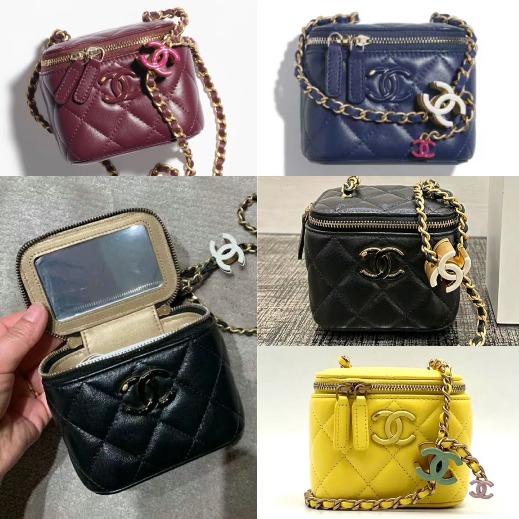 【長さ調節可能◎】CHANEL チェーンクラッチ ミニヴァニティ