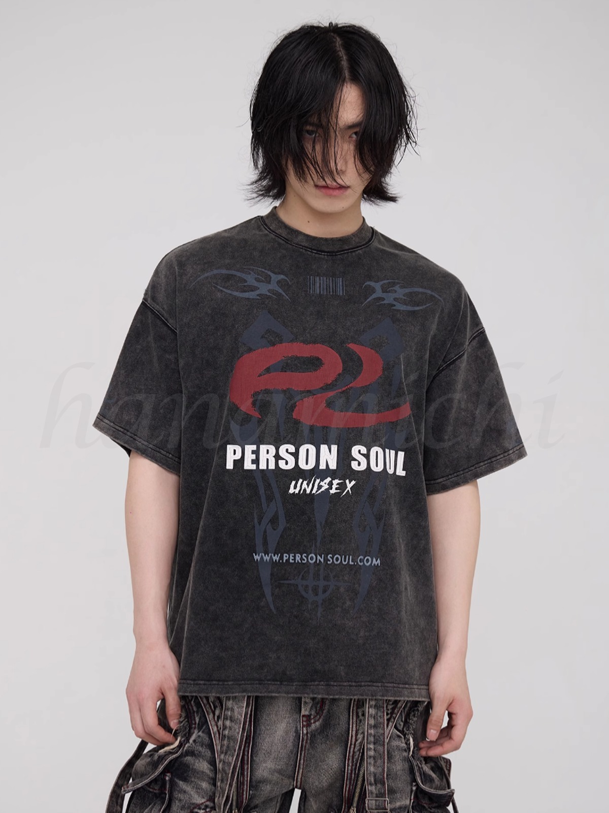 PERSONSOUL*日本未入荷 ウォッシュド/ダメージ/グラフィック T