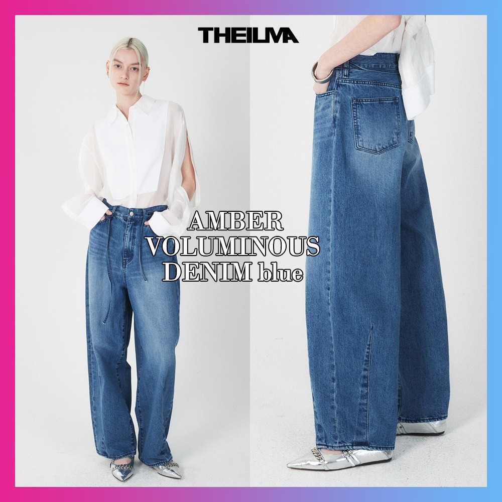 【THEILMA】 AMBER VOLUMINOUS DENIM blue デニム ジーンズ