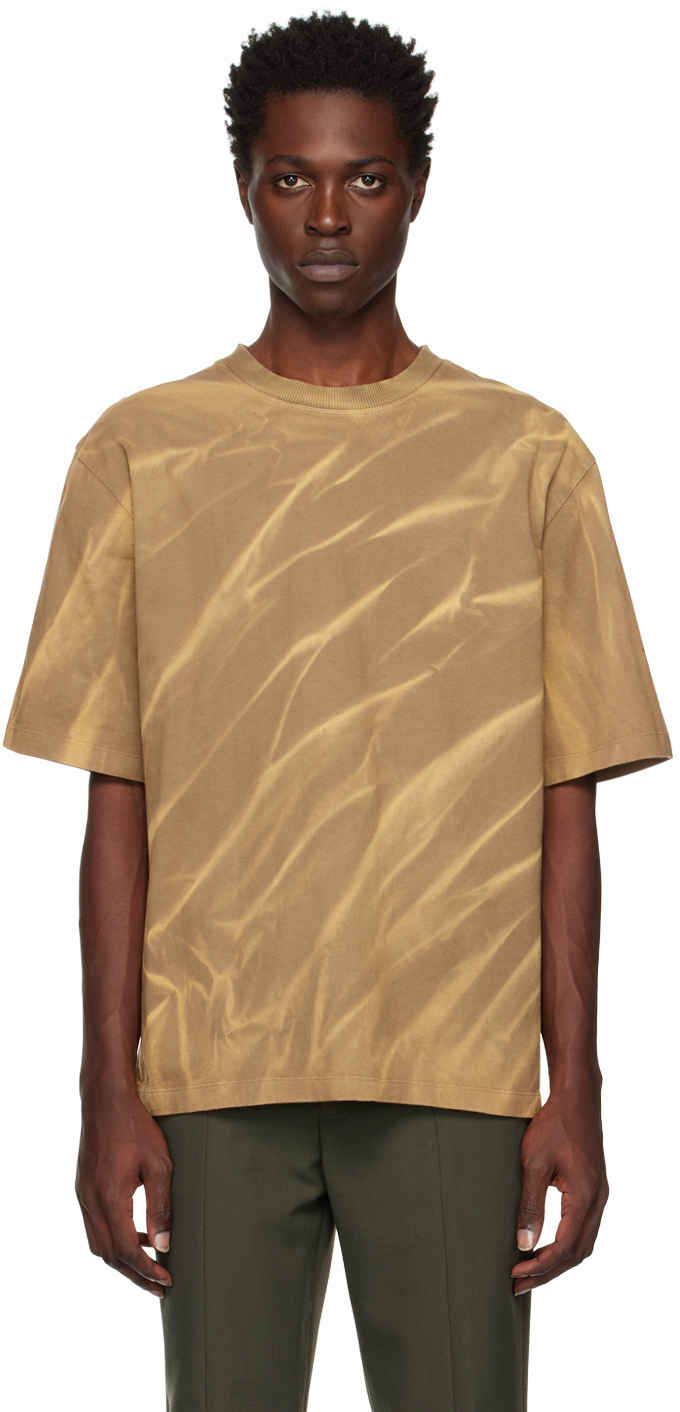 【関税込み】Dion Lee カーキ クリンクル Sunfade Tシャツ