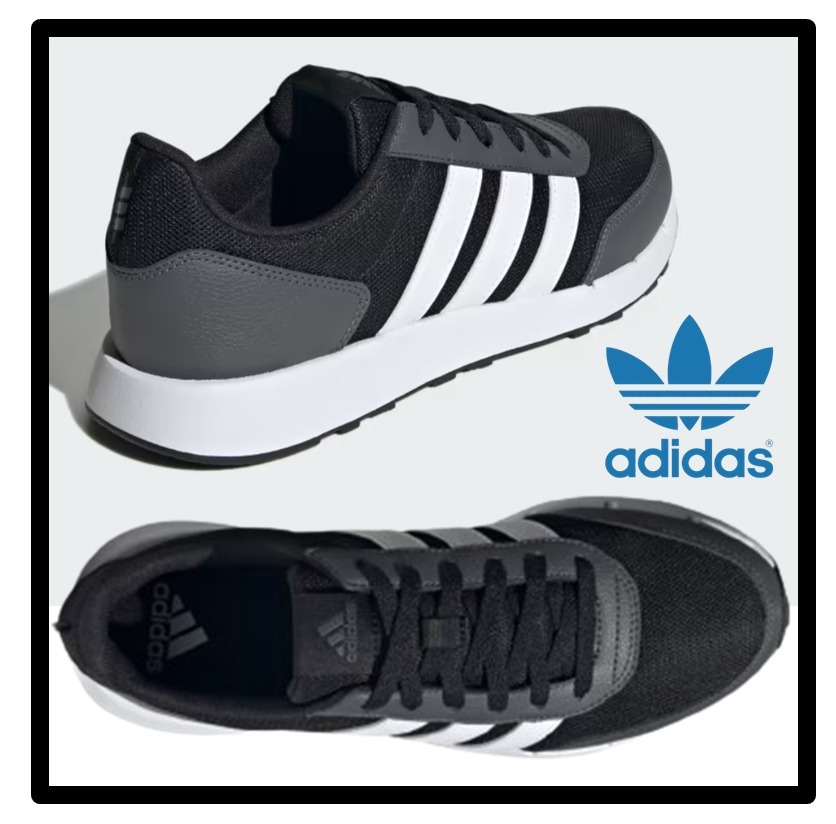★関税込★adidas★RUN 50S★22-30cm★Core Black Cloud White