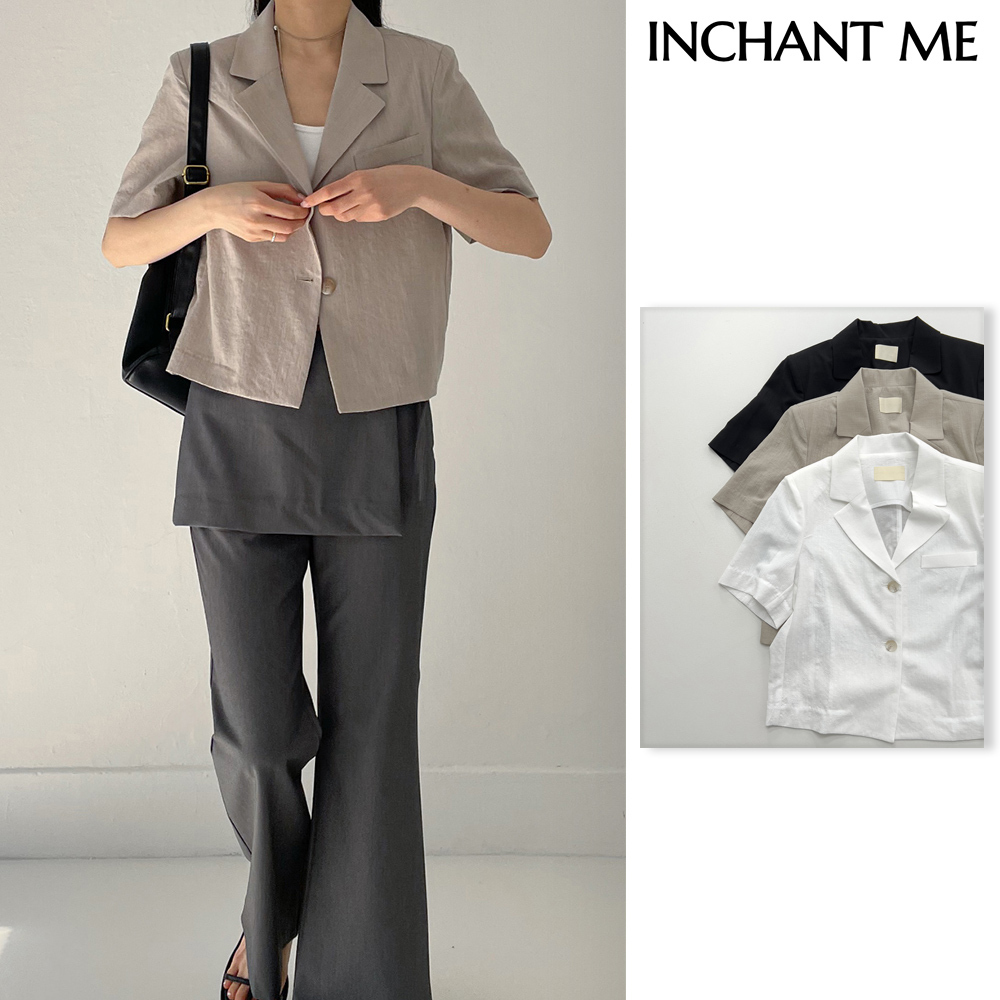 【INCHANT ME】[summer/Wrinkle Free] Brulee 2Burton Short JK