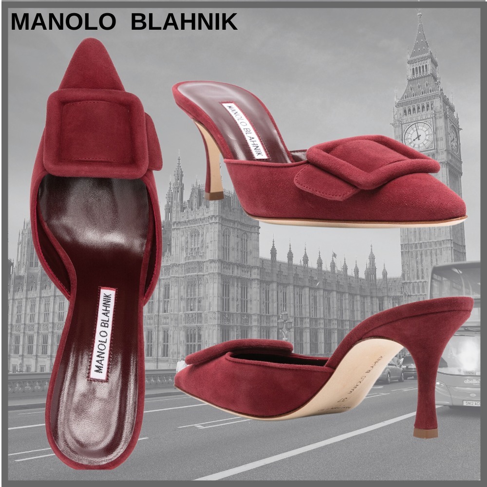【MANOLO BLAHNIK 】★Maysale 50mm ミュール