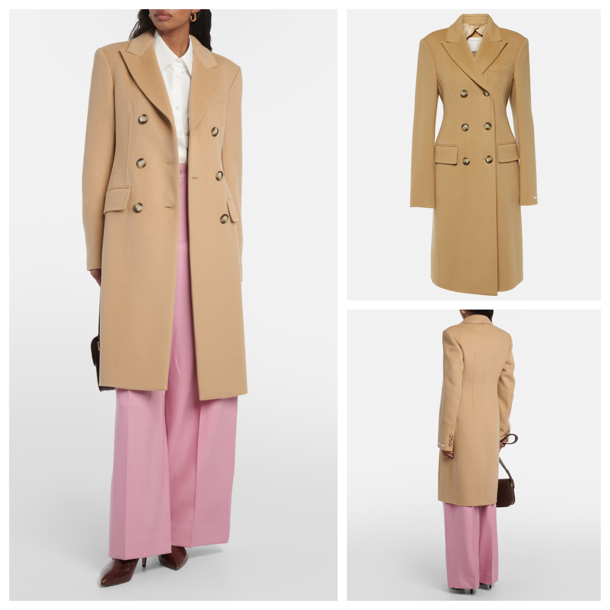 《送料無料》 MAX MARADouble-breasted wool coat SELIM