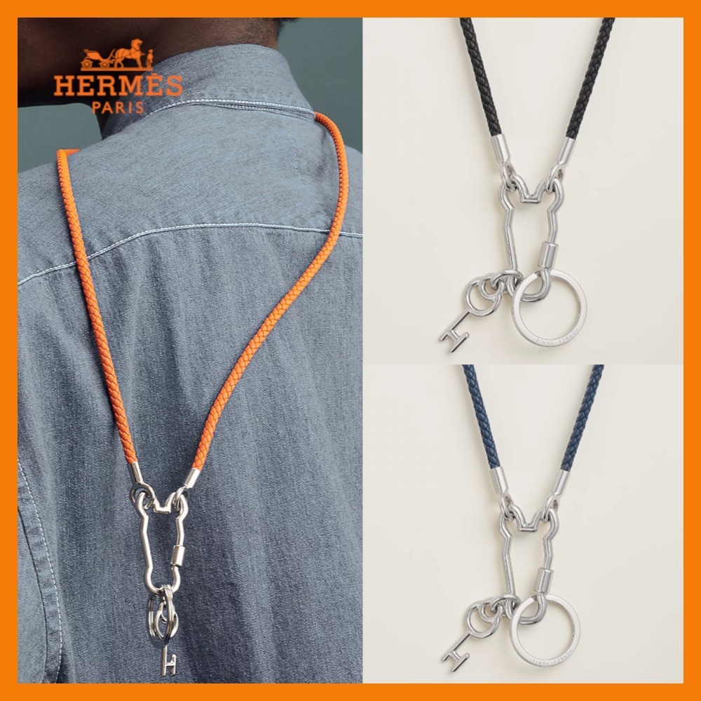 【多機能でオシャレ★】HERMES★《クレ・シュヴァル》ネックレス