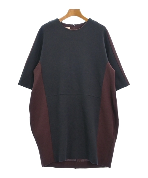 MARNI マルニ ワンピース 紺xエンジ 38(S位) 2108424Y0263