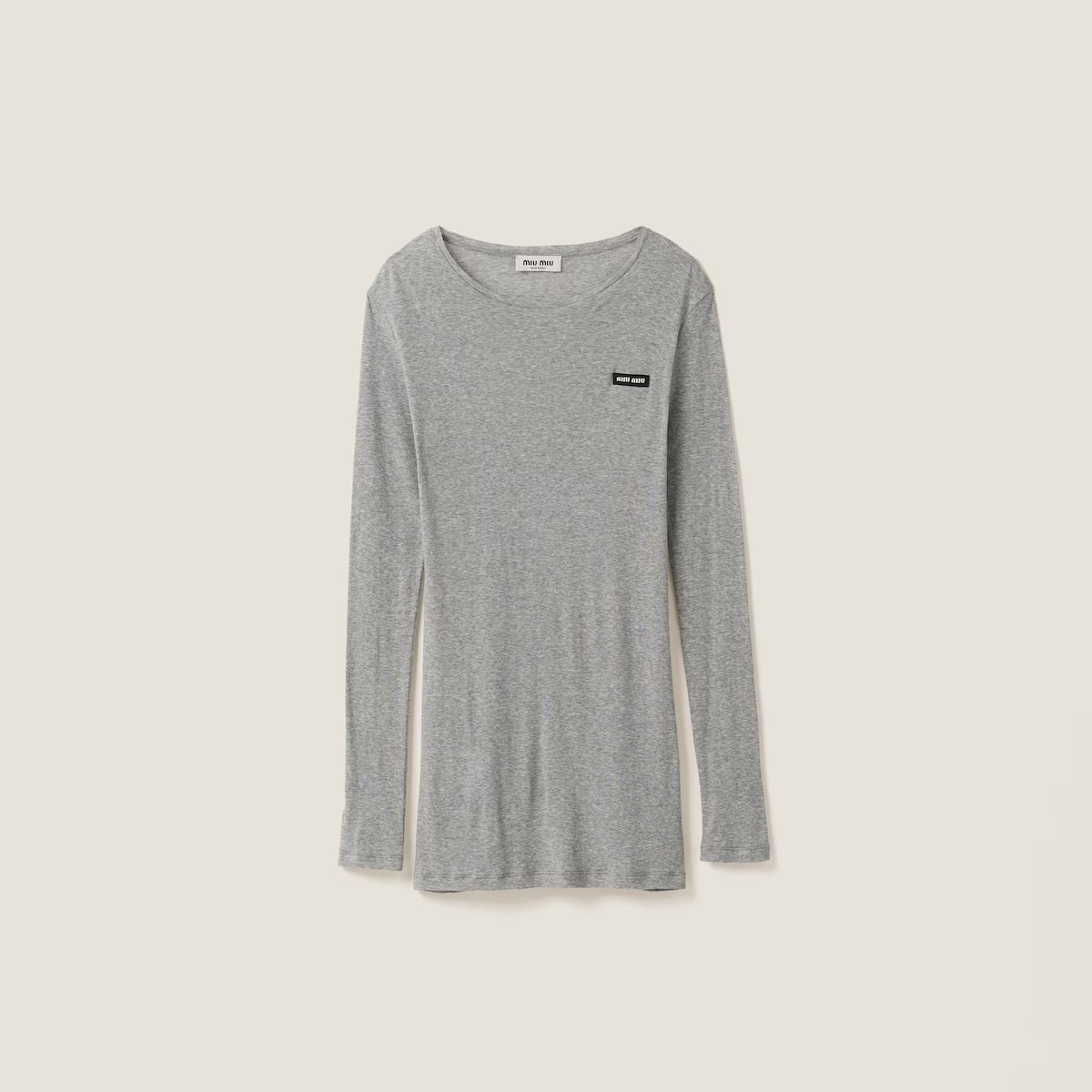 《送料無料》 Miu Miu Ribbed knit jersey dress
