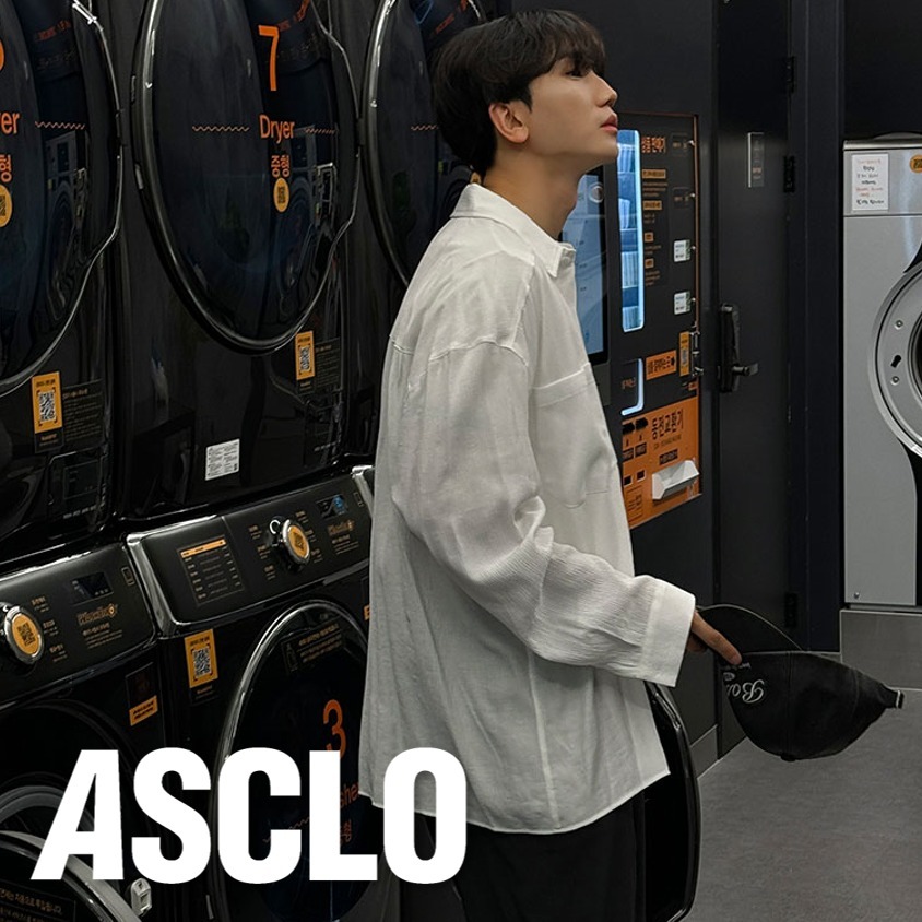 シャツ ASCLO Pleddy W Pocket Wrinkle Shirt (3color)