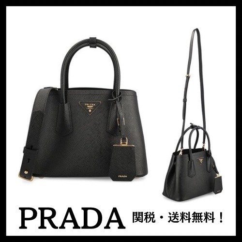 ＊PRADA＊ ドゥーブレ サフィアーノレザー ミニバッグ