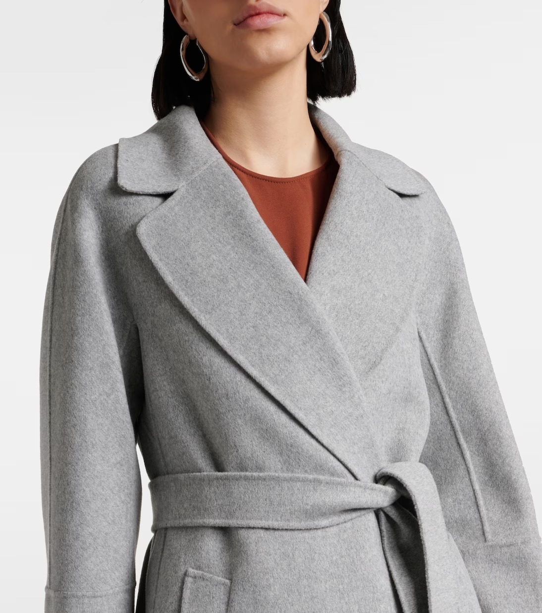 《送料無料》 MAX MARA Wool wrap coat ELISA