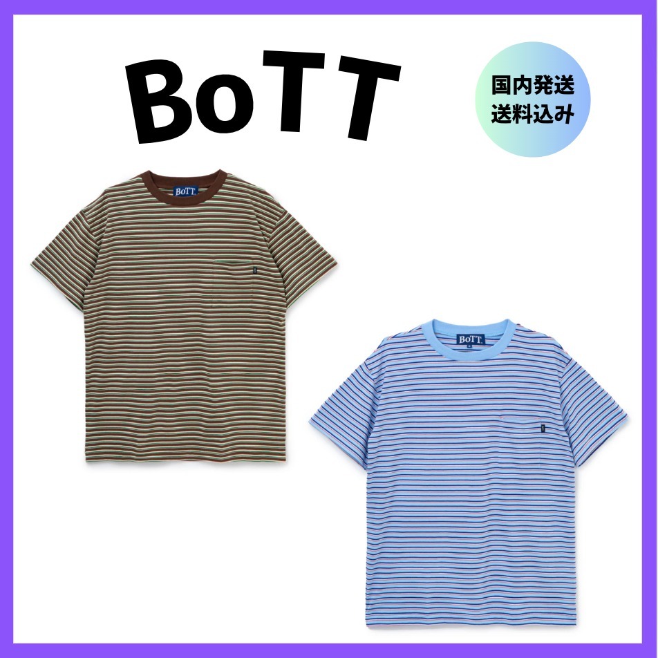 【BoTT】Jacquard Border Pocket Tee  送料込み