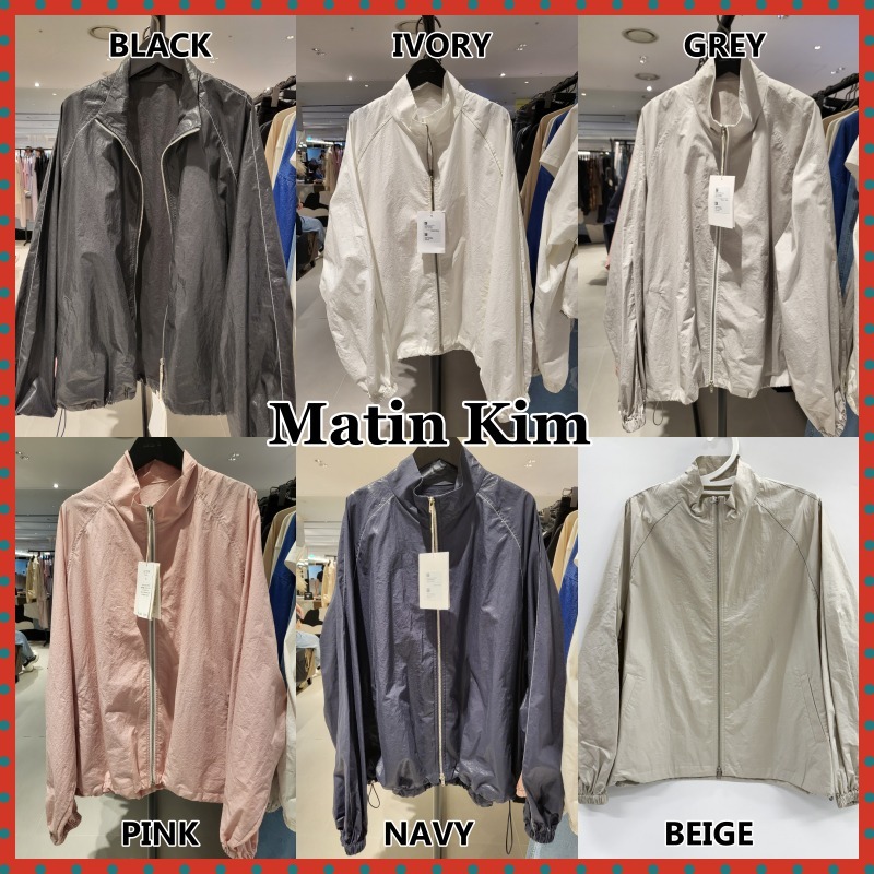 【Matin Kim】MATIN KIM LOGO COATING JUMPER☆超人気☆