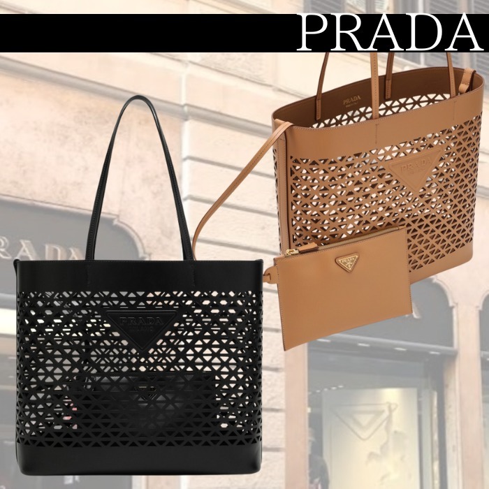 関税込★VIP価格【PRADA】レザー トートバッグ
