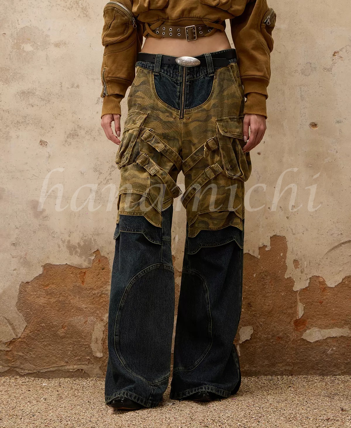 PERSONSOUL*日本未入荷 迷彩/CAMOステッチ デニム/ジーンズ