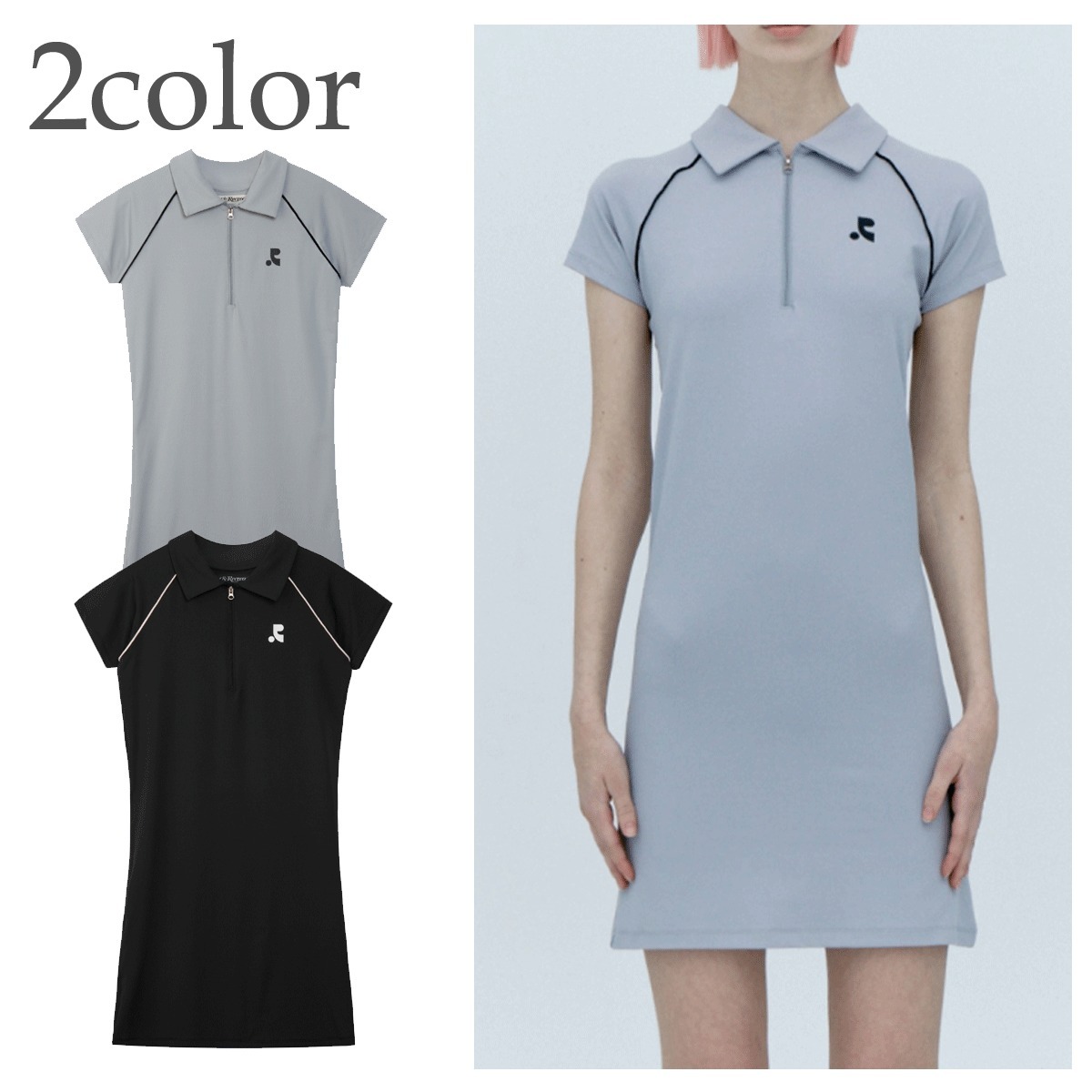 ワンピース Rest & Recreation COLLAR ZIP UP DRESS 4BFK604