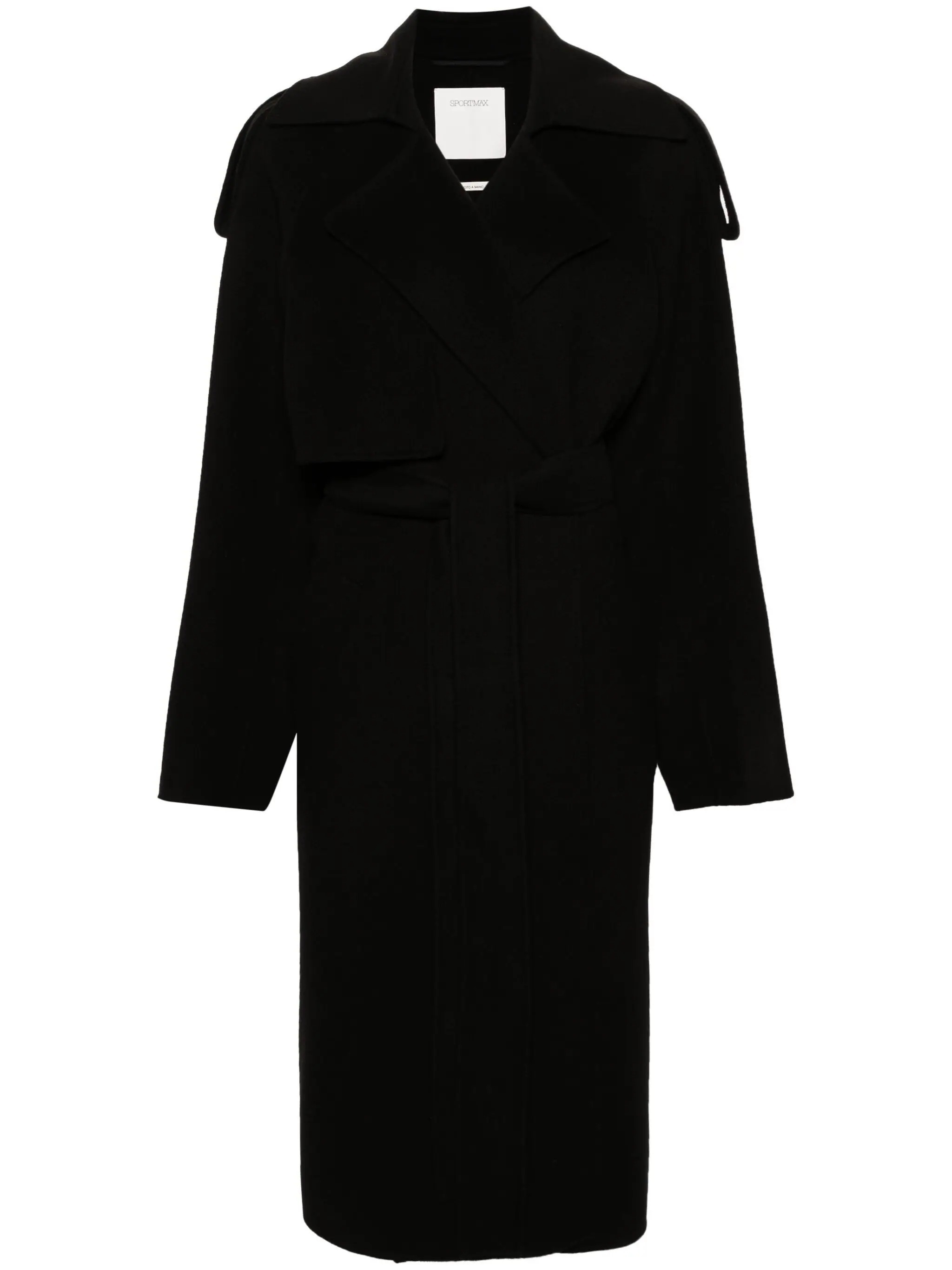 《送料無料》 MAX MARA Trench in lana double FLOWER