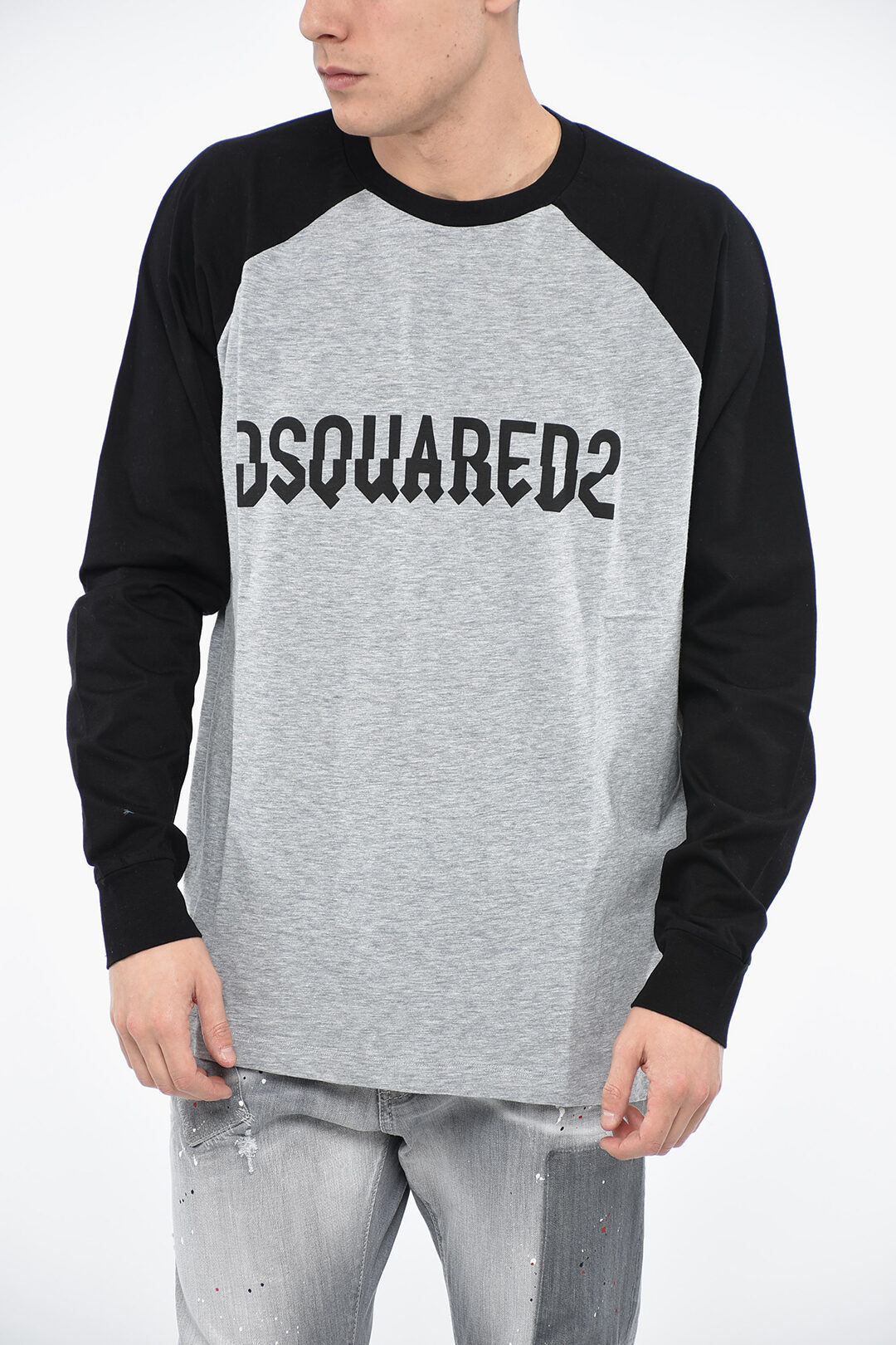 大人気★DSQUARED2 長袖 ロゴ Tシャツ ロンT メンズ