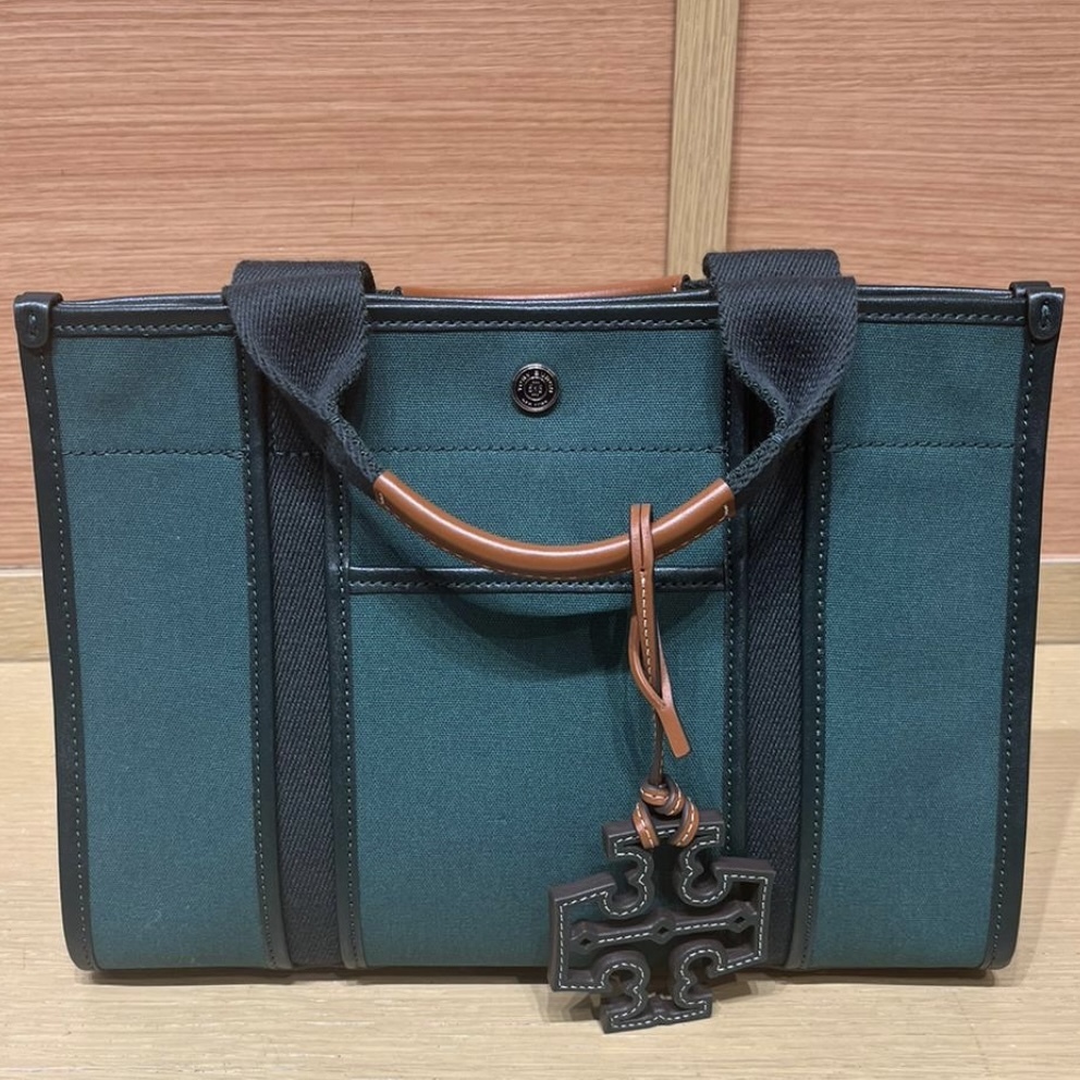 TORY BURCH 数限定 Twill Small Tory TOTE 2WAY バッグ2色 TORY BURCH 数限定 Twill Small Tory TOTE 2WAY バッグ2色 (Tory
