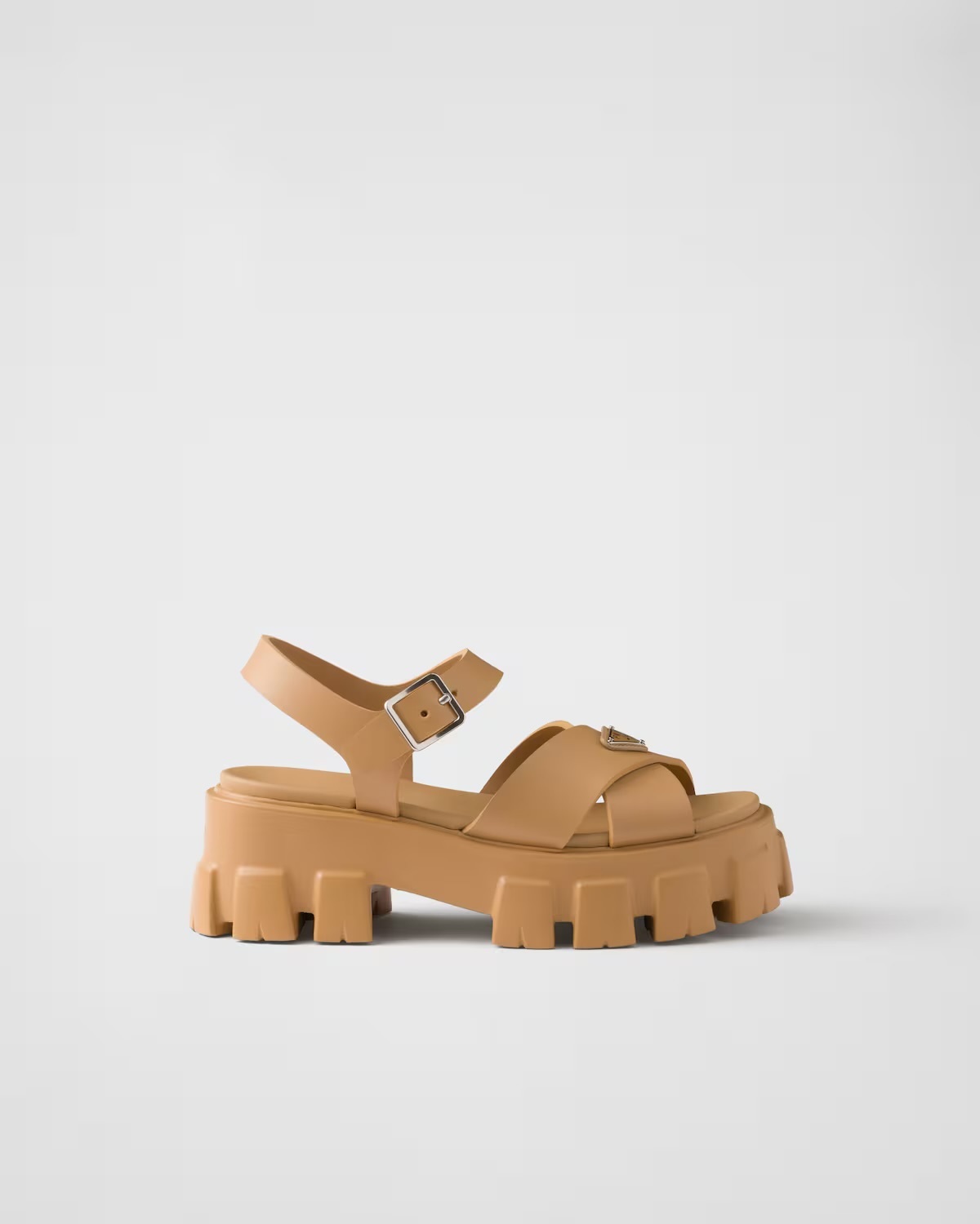 【PRADA】Monolith モノリス ラバー ストラップ サンダル ロゴ PRADA】Monolith モノリス ラバー ストラップ サンダル ロゴ
