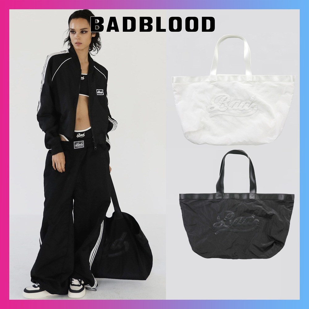 【BADBLOOD】バッドロゴ ナイロン ショッパーバッグ 全2色