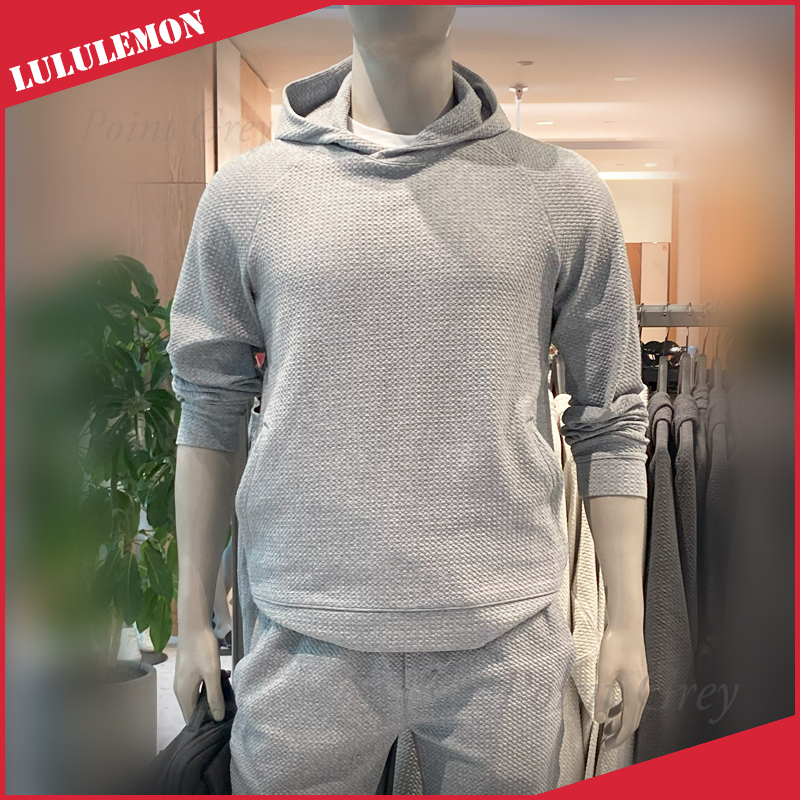 lululemon Men's☆ テクスチャーWニット・スウェットフーディー