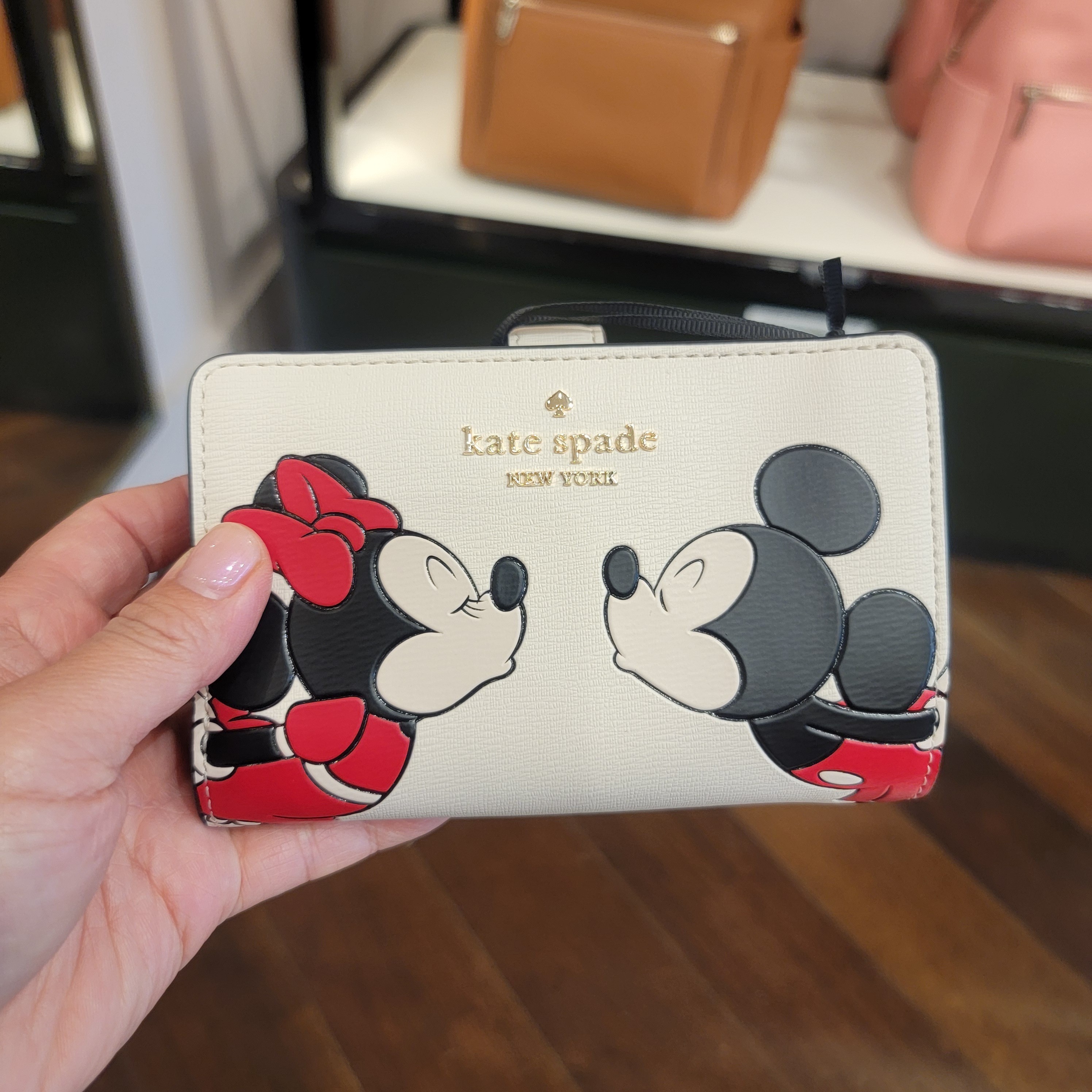レア【 kate spade】スペシャルコラボ♪ ミッキー&ミニ― 折財布