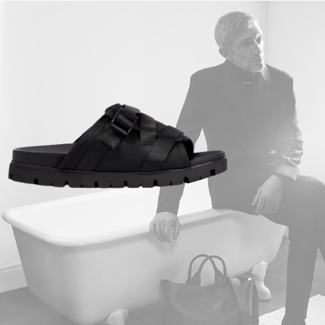 【希少】PRADA ストラップ付き ナイロン サンダル