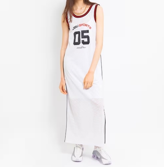 FUBU x atmos pink Mesh Long One-piece WHITE 国内発送