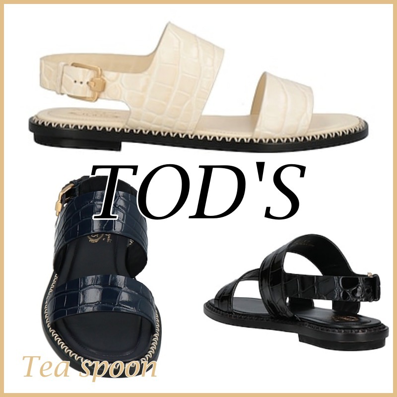 Mame Kurogouchi x TOD'S◆コラボ クロコサンダル 3色展開 送込