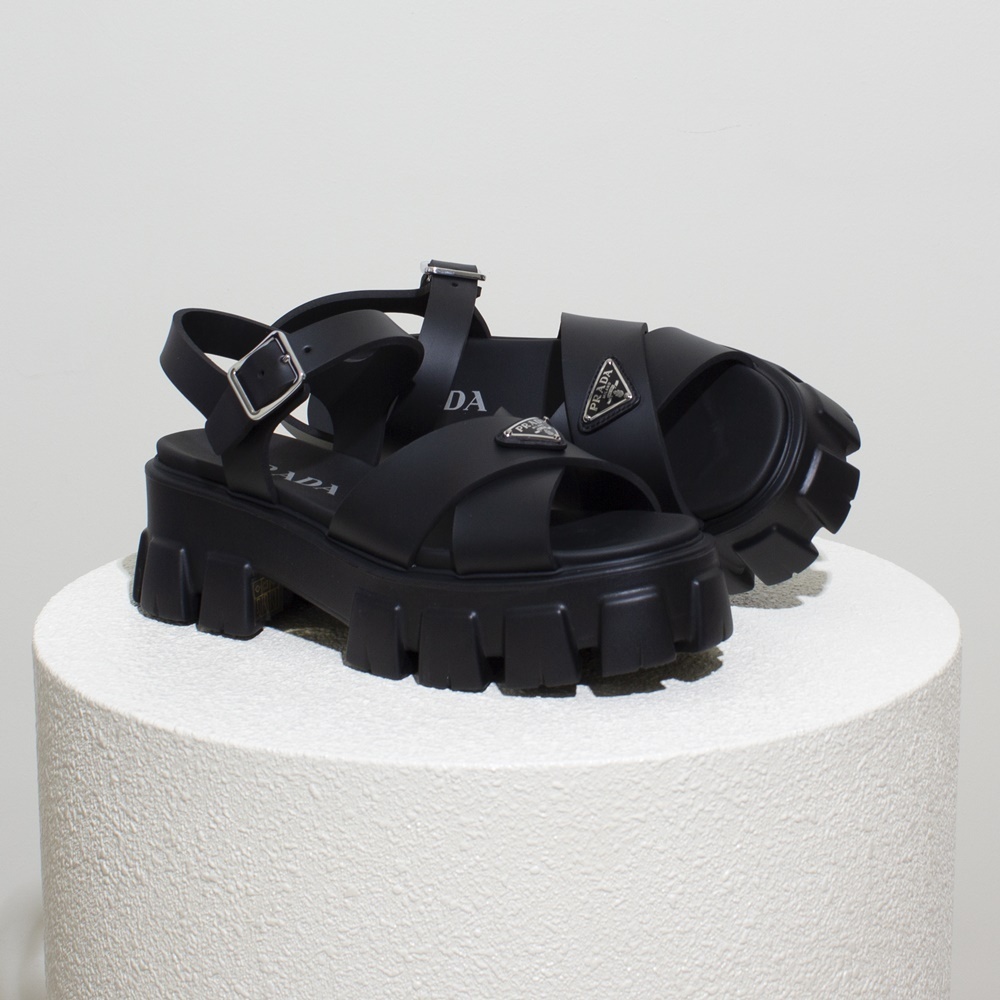 ★PRADA MONOLITH RUBBER SANDALモノリス ラバー サンダル