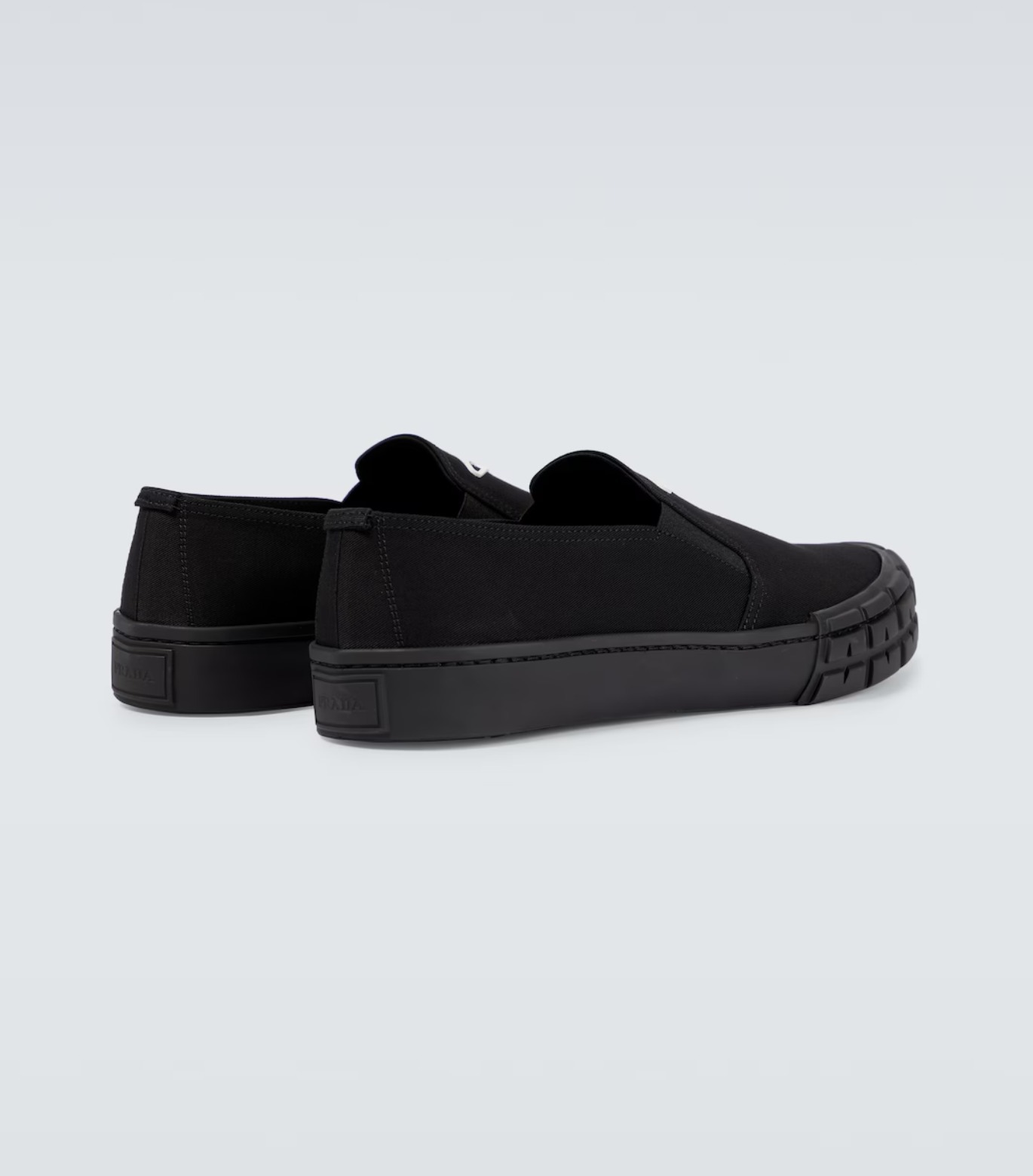 【希少】PRADA Cassetta Wheel ロゴ スリッポンスニーカー 希少】PRADA Cassetta Wheel ロゴ スリッポンスニーカー (PRADA
