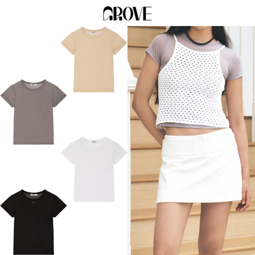 ★2024SS新作★GROVE★SHEER SS T-SHIRT