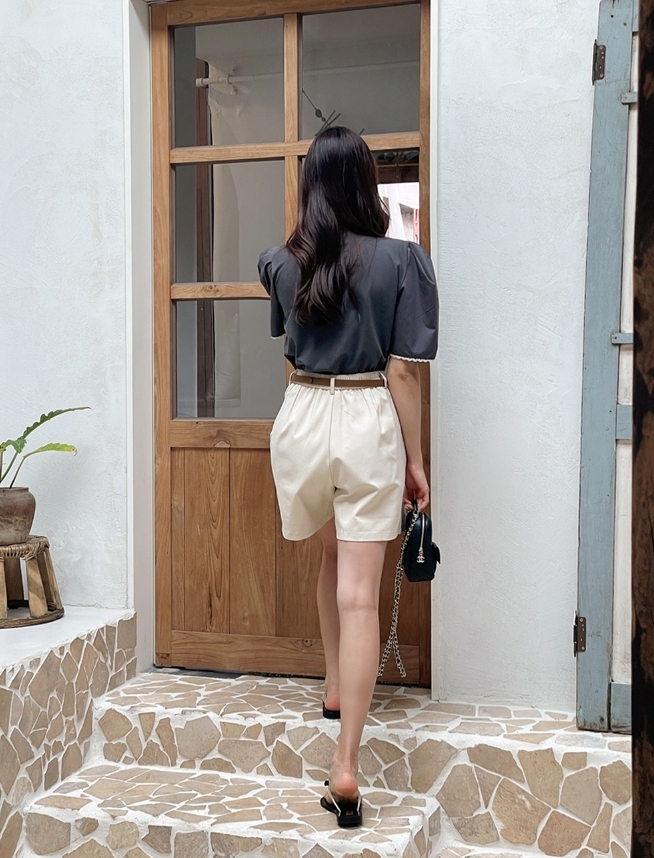 【I AM MARI】Delienne Ribbon Puff T-Shirt