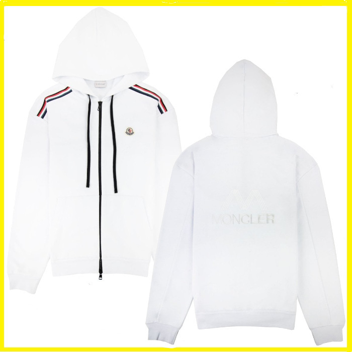 【大人気！】MONCLER☆Tricolourアクセントジップアップフード