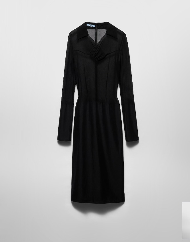 《送料無料》 PRADA Chiffon dress