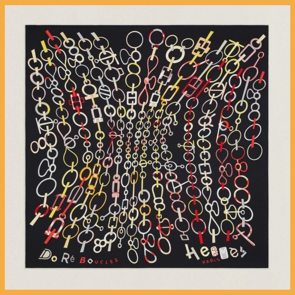 ★入手困難★HERMES★Do Re Boucles scarf 90 スカーフ