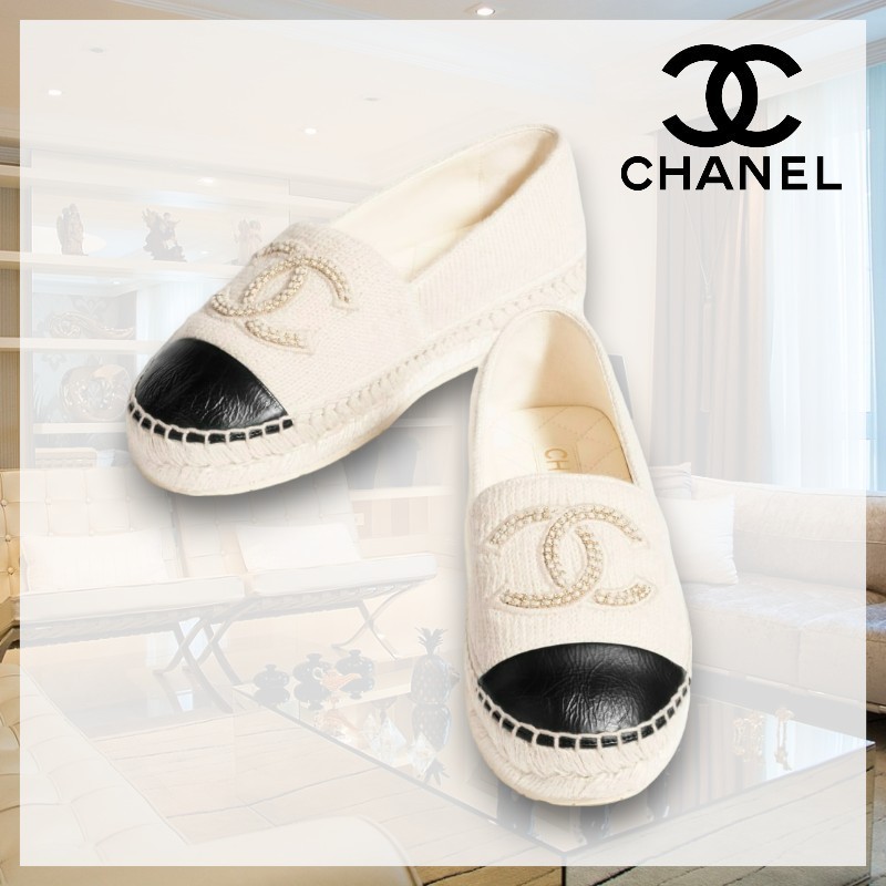 【ラグジュアリーなカジュアルシューズ】CHANEL エスパドリーユ