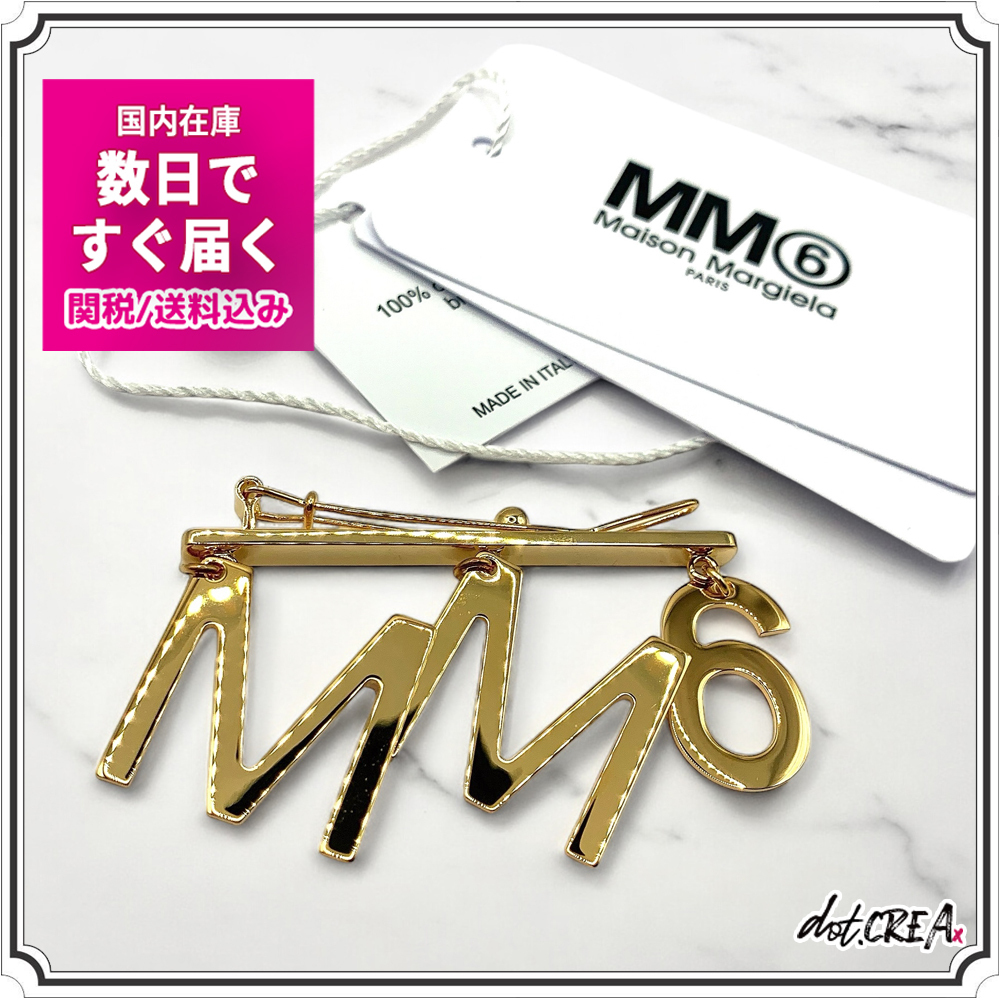 即発OK&送料関税込◇MM6 ロゴチャーム ヘアアクセサリー