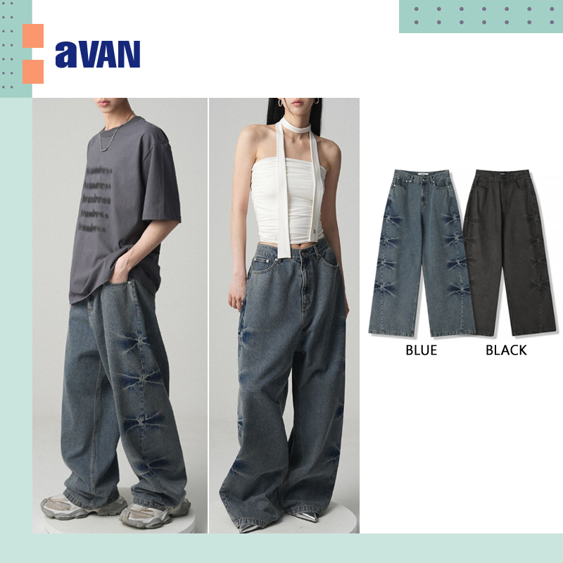 AVANDRESS ♥Pinch Wide Denim Pants/追跡付