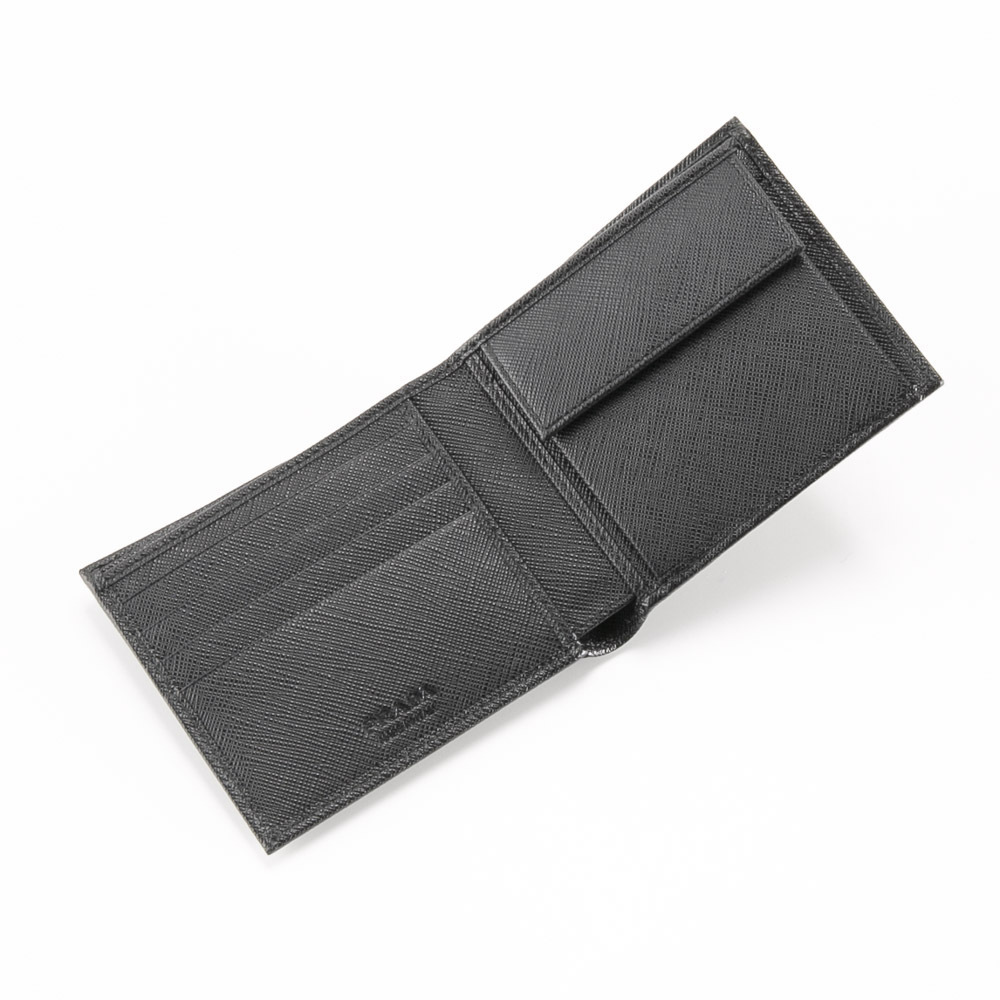 Prada Black Re-Nylon wallet 折りたたみ財布