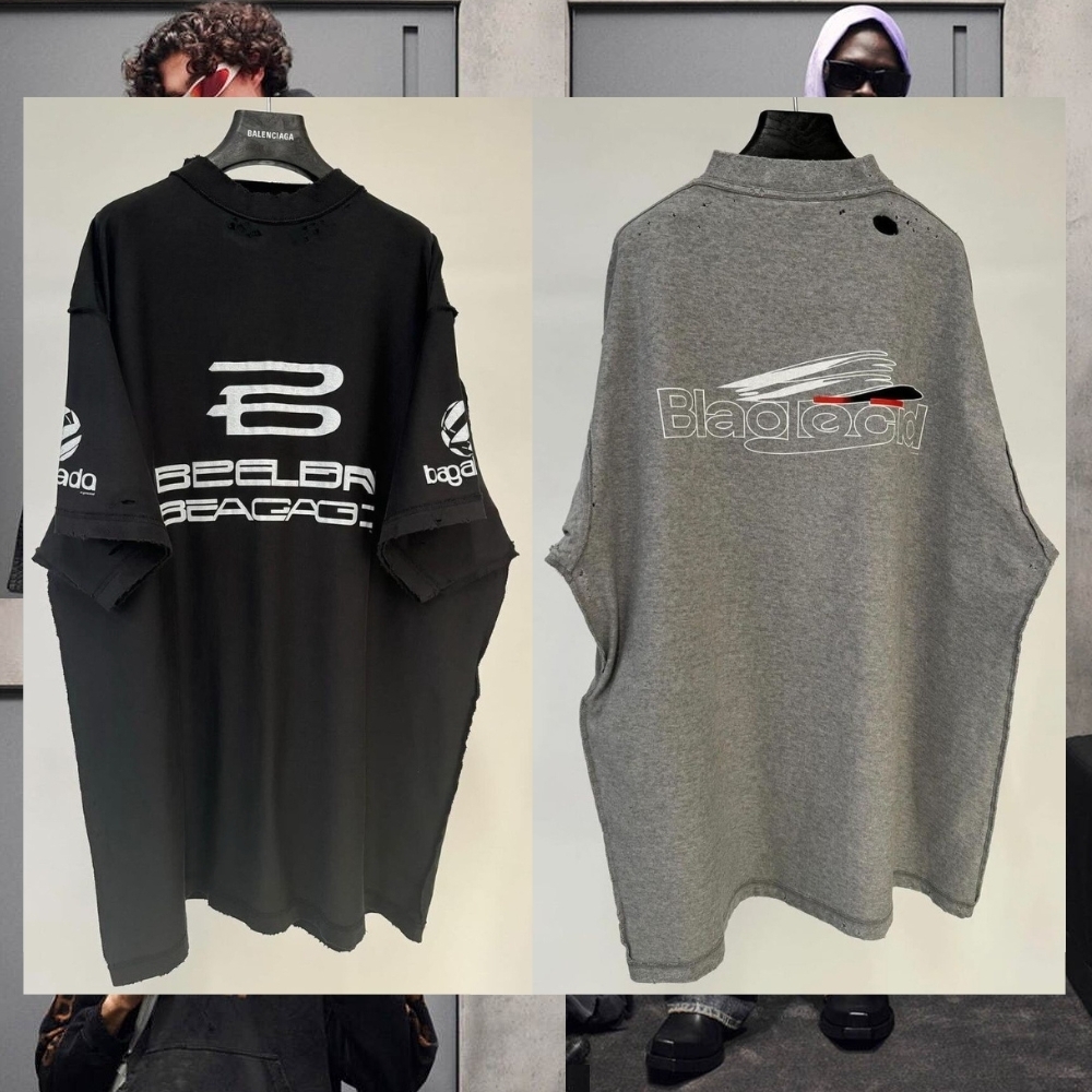 洗練された バレンシアガ Ｔシャツ AI GENERATED コットン ロゴ