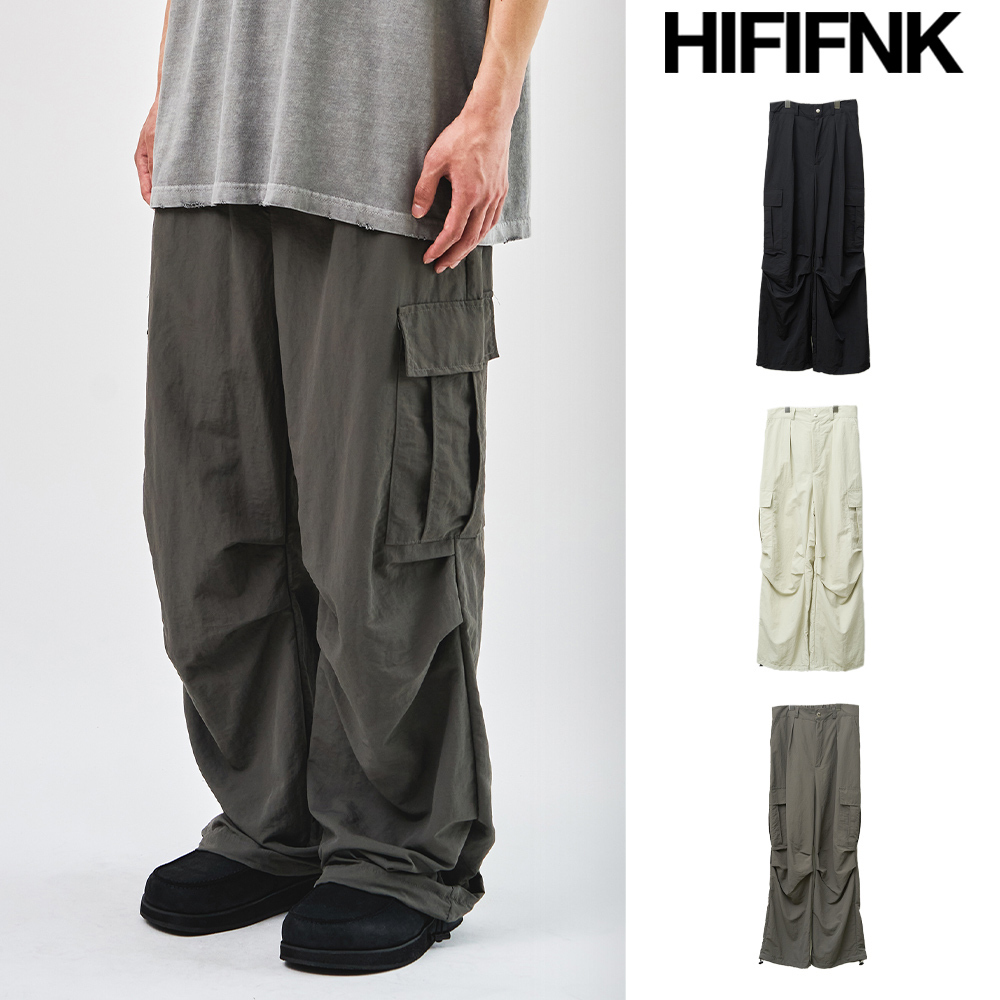 【HI FI FNK】Ruba Nylon Cargo Pants
