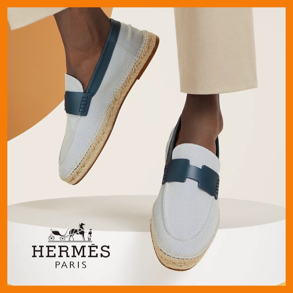 【夏色爽やかな一足★】HERMES★エスパドリーユ 《トリップ》