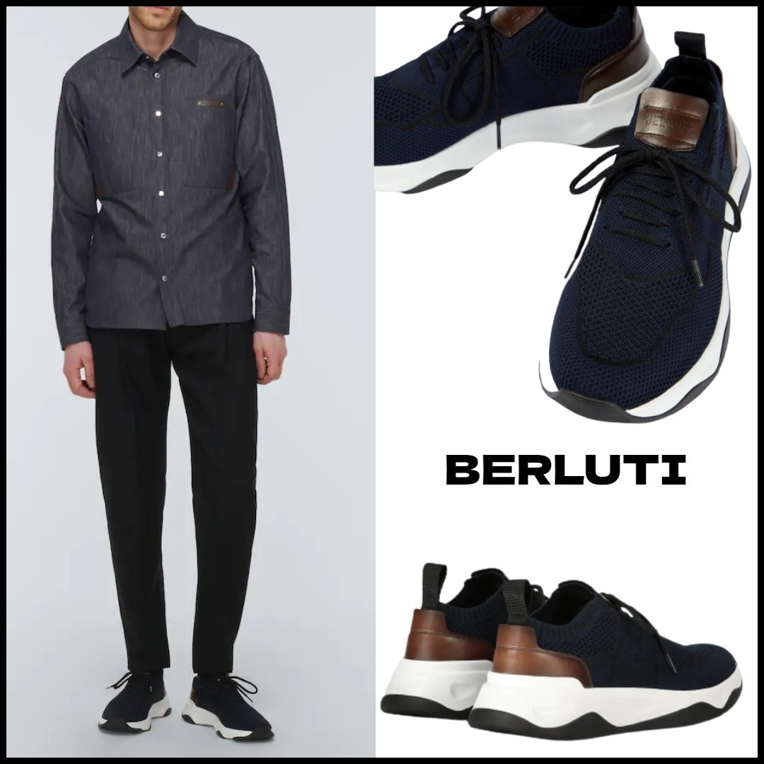 送料関税込み★Berluti★Shadowニットスニーカー